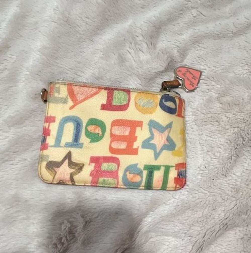 Dooney & Bourke Graffiti Doodle Coin Purse / Keychain